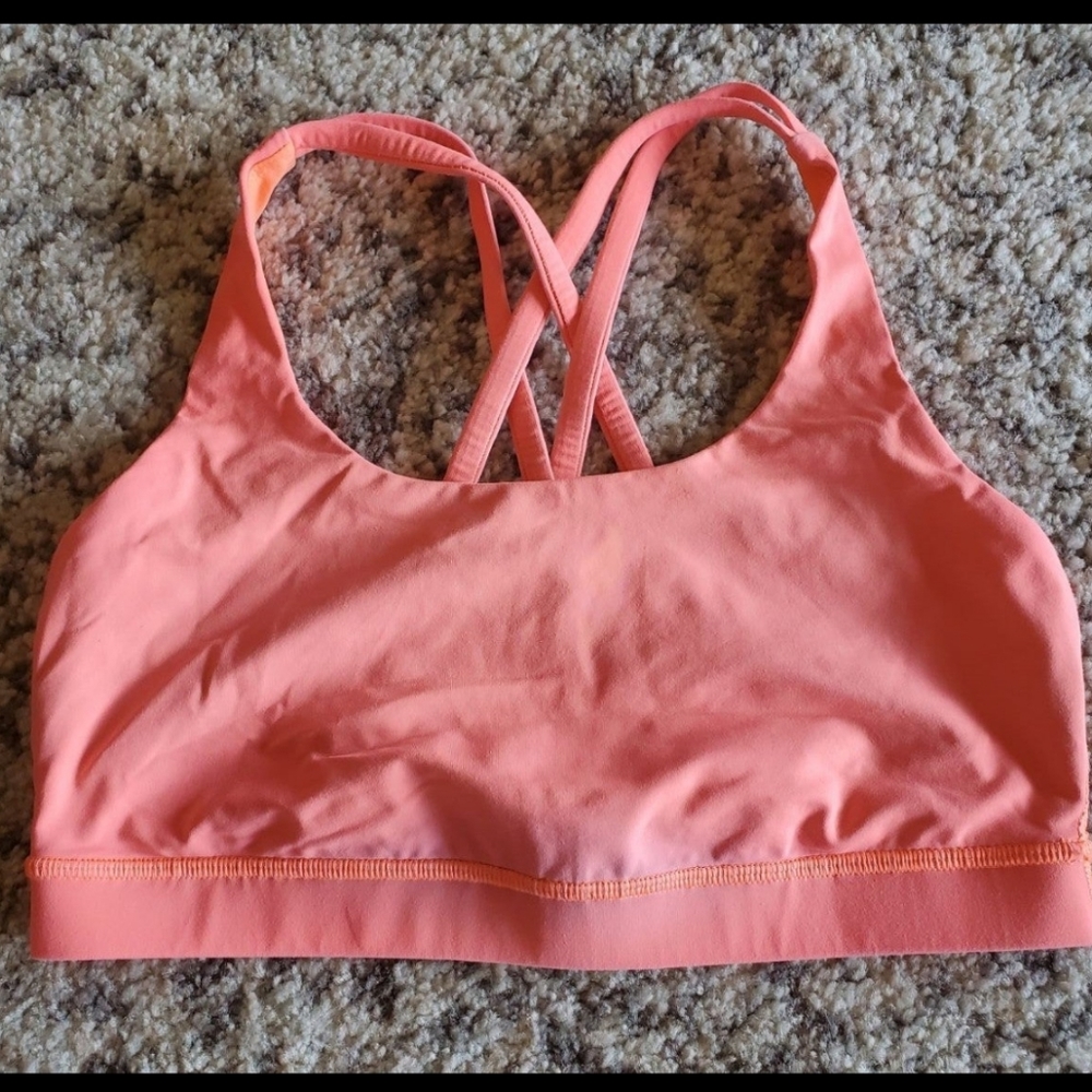Lululemon Energy Bra - Coral Size 8